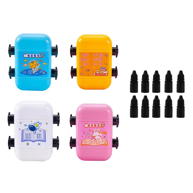 

Multiplication Addition And Subtraction Division Teaching Stamp As Shown ABS For Kids Roller Digital Teaching Stamp