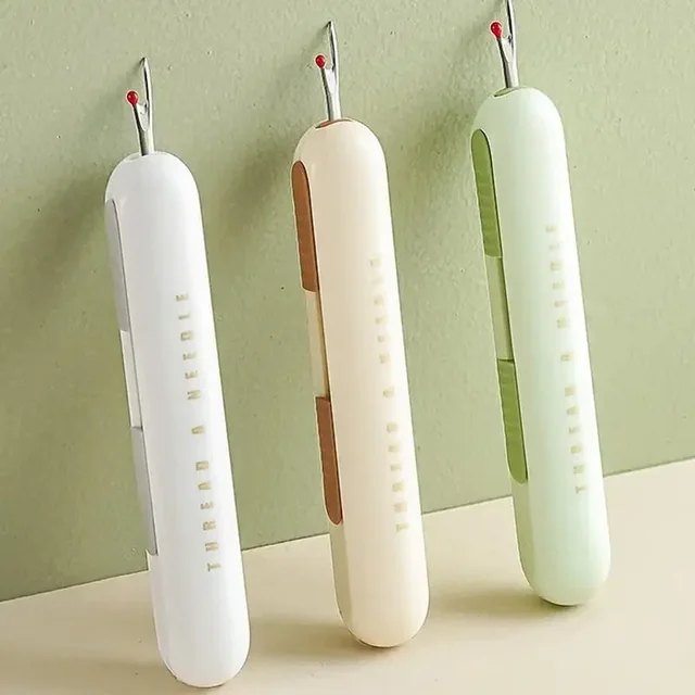 2-in-1 Double Head Needle Threader Manual Threader Stitching Remover Household Sewing Accessories Double End Design Needle Work 2