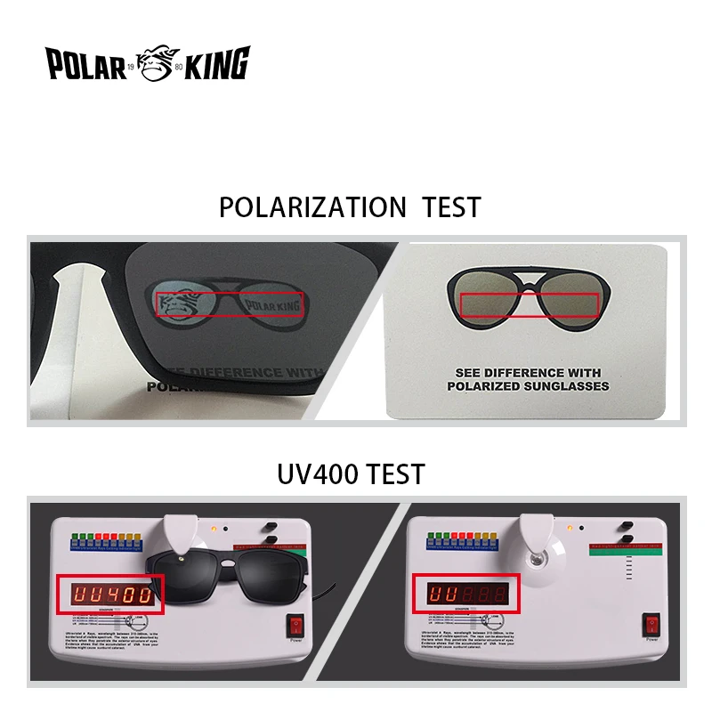 Polarized sports glasses POLARKING brand polarized sunglasses for men plastic fashion square driving travel uv protection glasses
