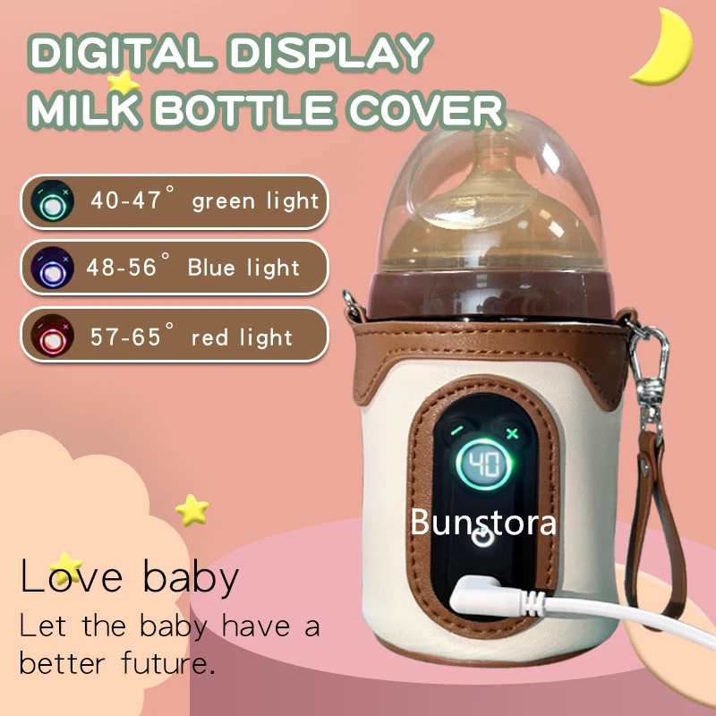 Baby bottle heater Universal Baby Bottle Warmer Water Formula Milk Warmer Baby Bag USB Nursing Bottle Heater Portable Thermal Bag for Travel