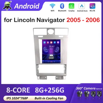 Sistema intelligente di navigazione GPS per Lincoln Navigator 2005 - 2006 Android Auto Bluetooth IPS Touch Screen Strumenti automatici Unità principale