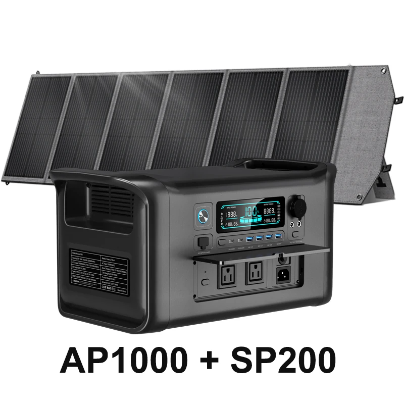 محطة طاقة محمولة 1800 وات 200 وات لوحة طاقة شمسية...