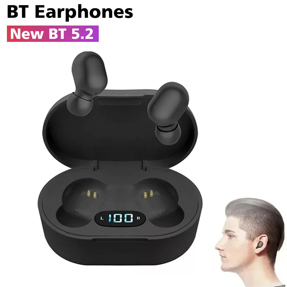 TWS Wireless Headphones Waterproof Noise Cancelling LED Earbuds With Mic Sport Bluetooth Earbuds for iPhone Xiaomi Huawei 3