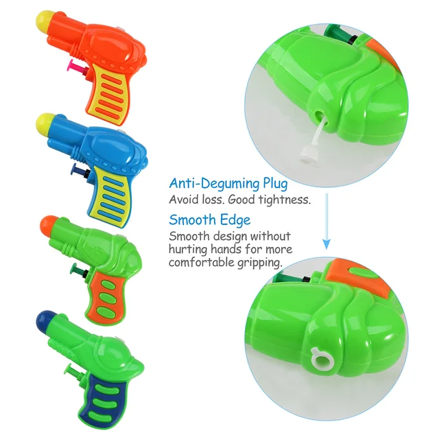 12/20Pcs Kids Water Guns Toys Fun Plastic Water Squirt Toy Beach Playthings Bath Toys Party Outdoor Beach Sand Toys for Children 6