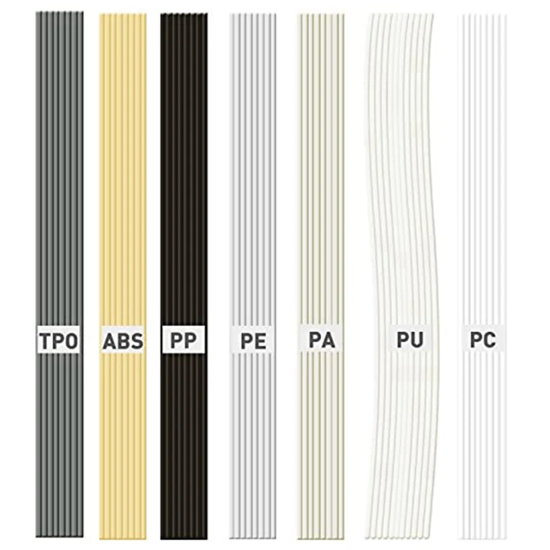 

Plastic Welding Rods, 7 Types ABS PP PU PE PA PC TPO 13 Inch Plastic Welder Rod For Car Bumper Kayak