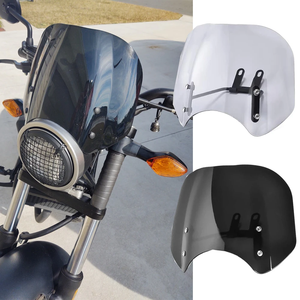 

Ветровое стекло для Honda Rebel 500 CMX 300 2017 2018 2019 2020 2021 2022 CMX500 ветровые дефлекторы ветрового стекла CMX300 аксессуары