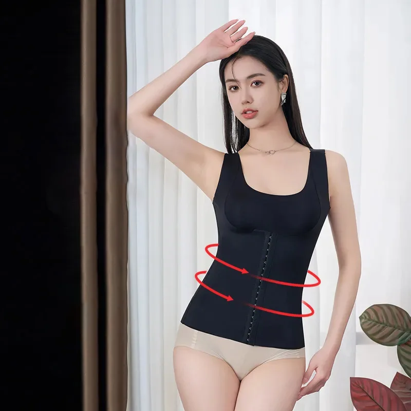 New Type Of Tight Fitting And Body Shaping Underwear With Integrated Seamless Waistband And Black Beautiful Back Top For Women