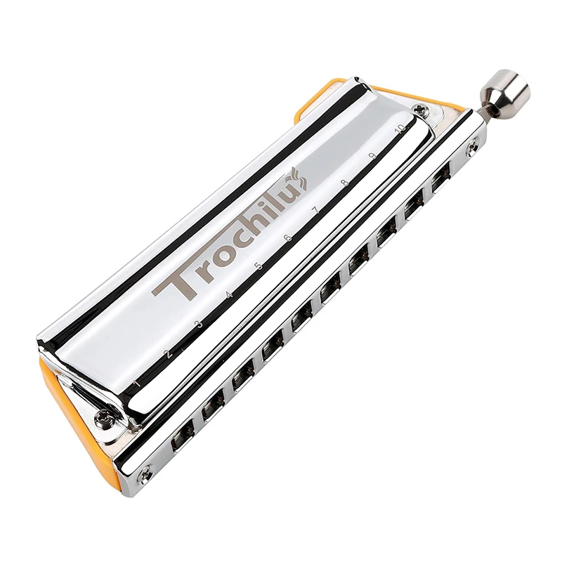 Chromatic Harmonica JDR Chromatic Trochilus Harmonica 10 Holes Key of C