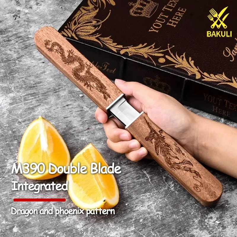 Dragon and phoenix double knife household fruit knife,high-grade sharp high  hardness cutting knife carry portable outdoor knives - AliExpress