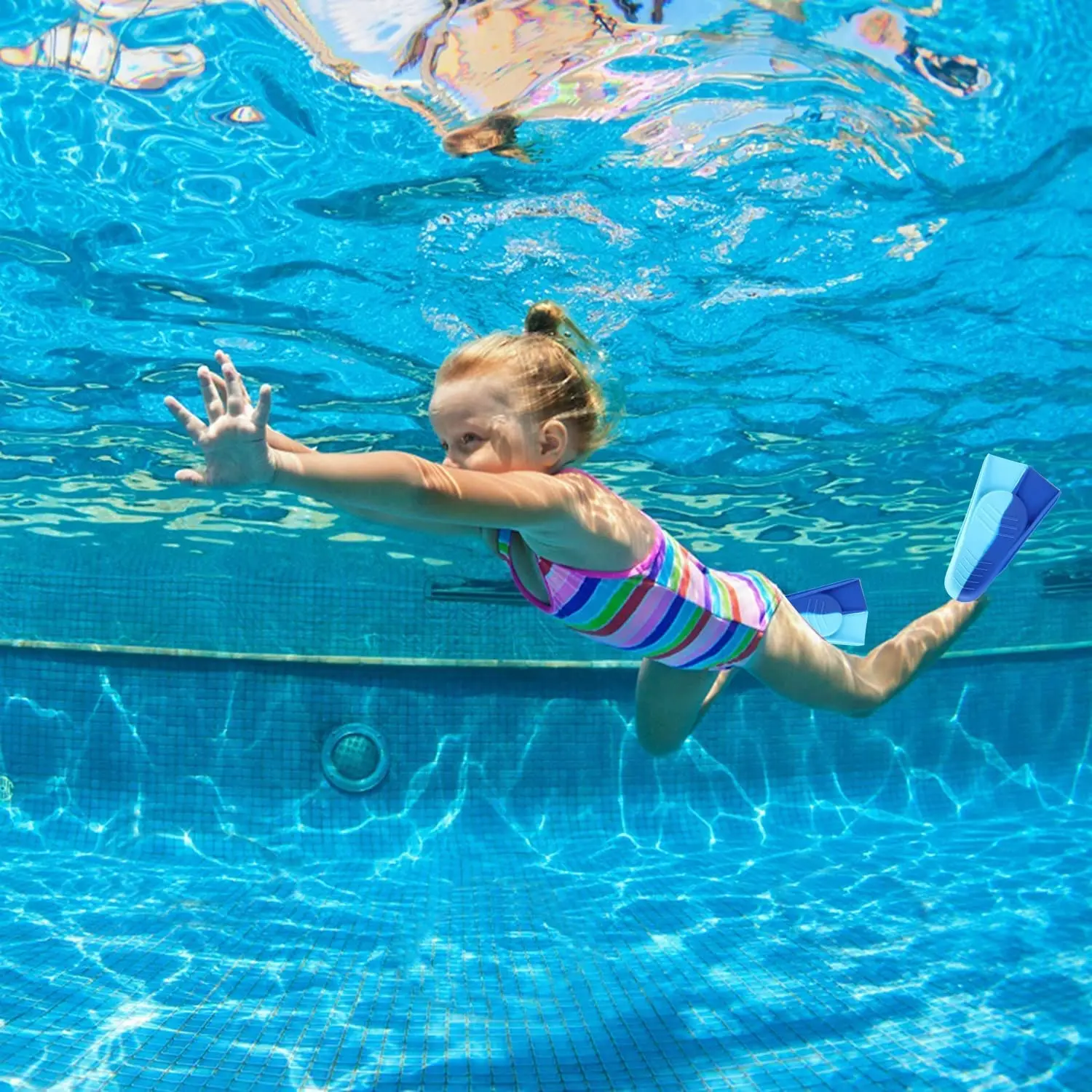 Kids Easy-Use Swim Training Silicone Swim Fins - Beginner-Friendly, Boost Swimming Speed, Comfort Fit, Ideal for Swim Training 4