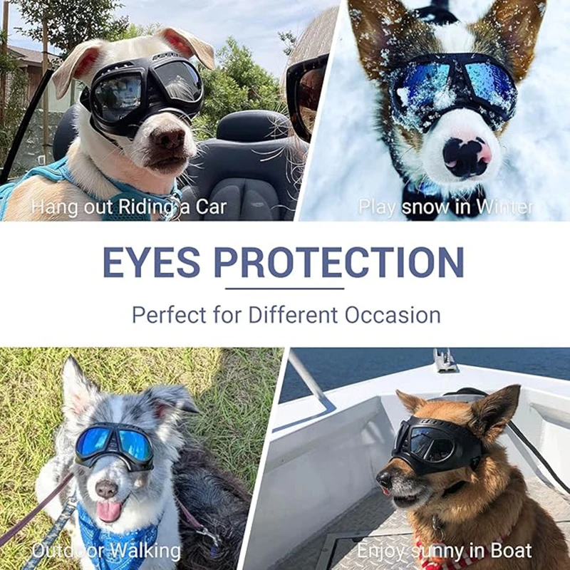 Wide-Snout Soft Frame Dog Goggles - Tactical Driving Sunglasses