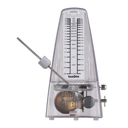 Enhanced Mechanical Metronome - Portable, Adjustable Beat & Speed, and Lightweight with Loud Sound (WHITE)
