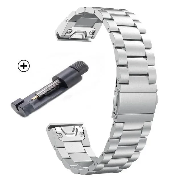 Enhanced Metal Strap for Garmin Watches - Premium Quickfit Watchband