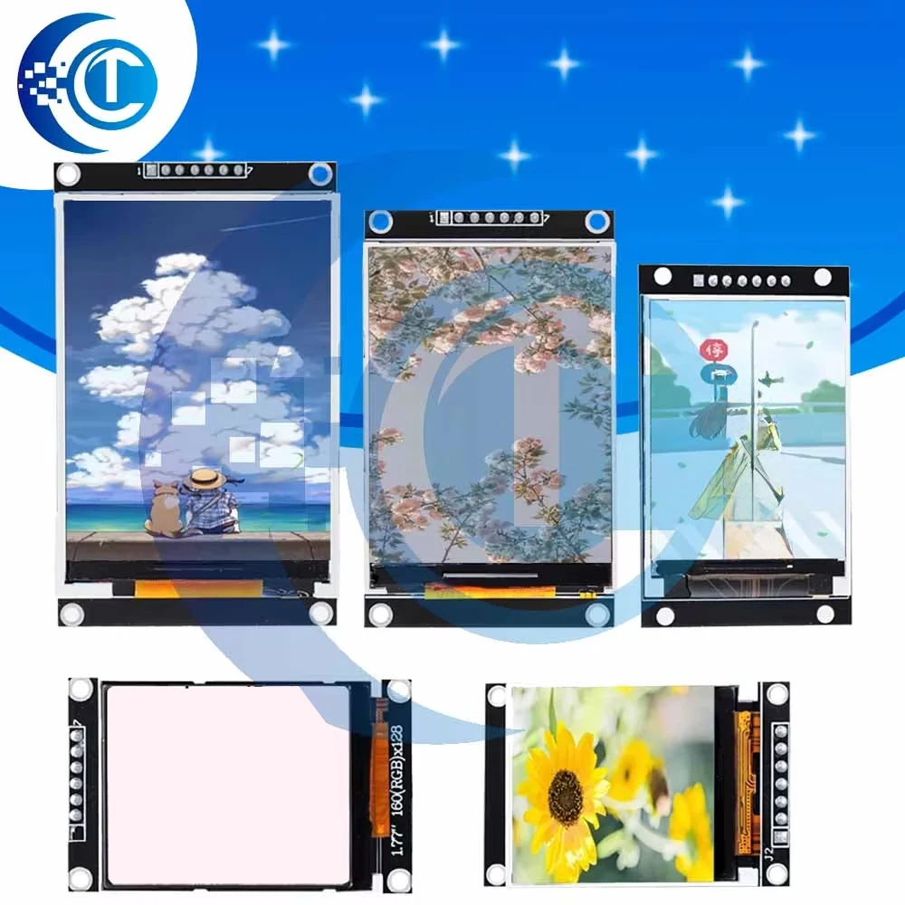 High-Resolution TFT Color Screen LCD Display Module with SPI Interface