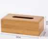 Bamboo Tissue Box Holder and cover- Modern, Durable Wooden Tissue Box with Sliding Bottom,  home Office Decoration Tissue Rack 2