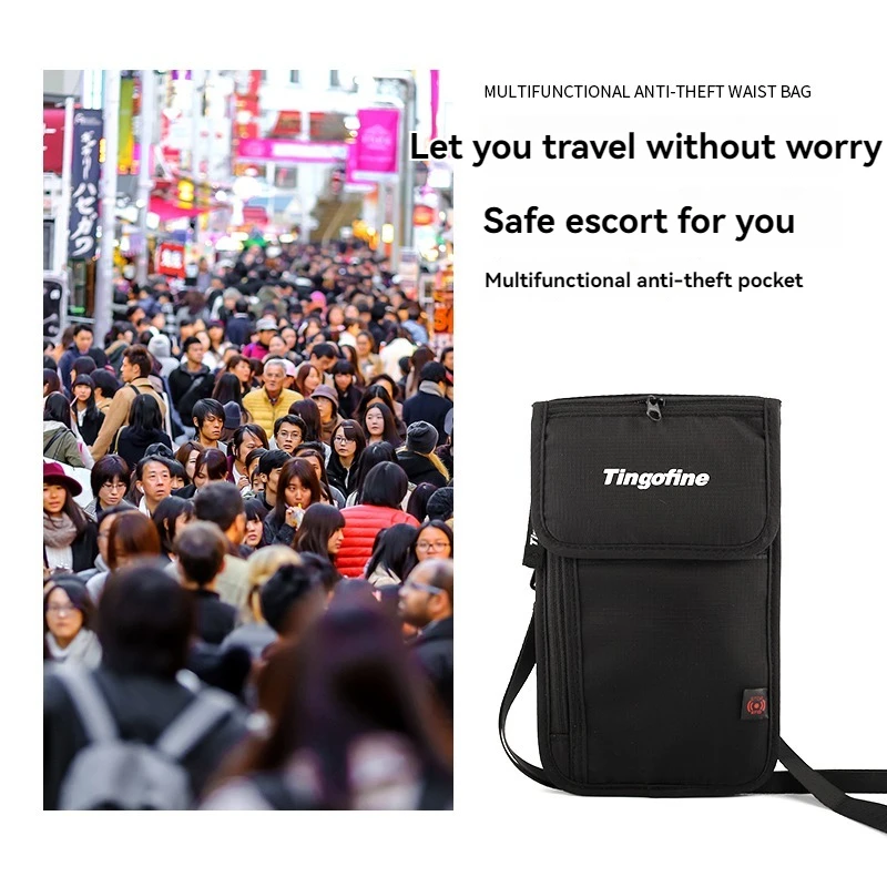 Waterproof Document Bag To Prevent Theft Of Bank Card Lightweight Passport Package Travel Mobile Phone Package Headphone Pack