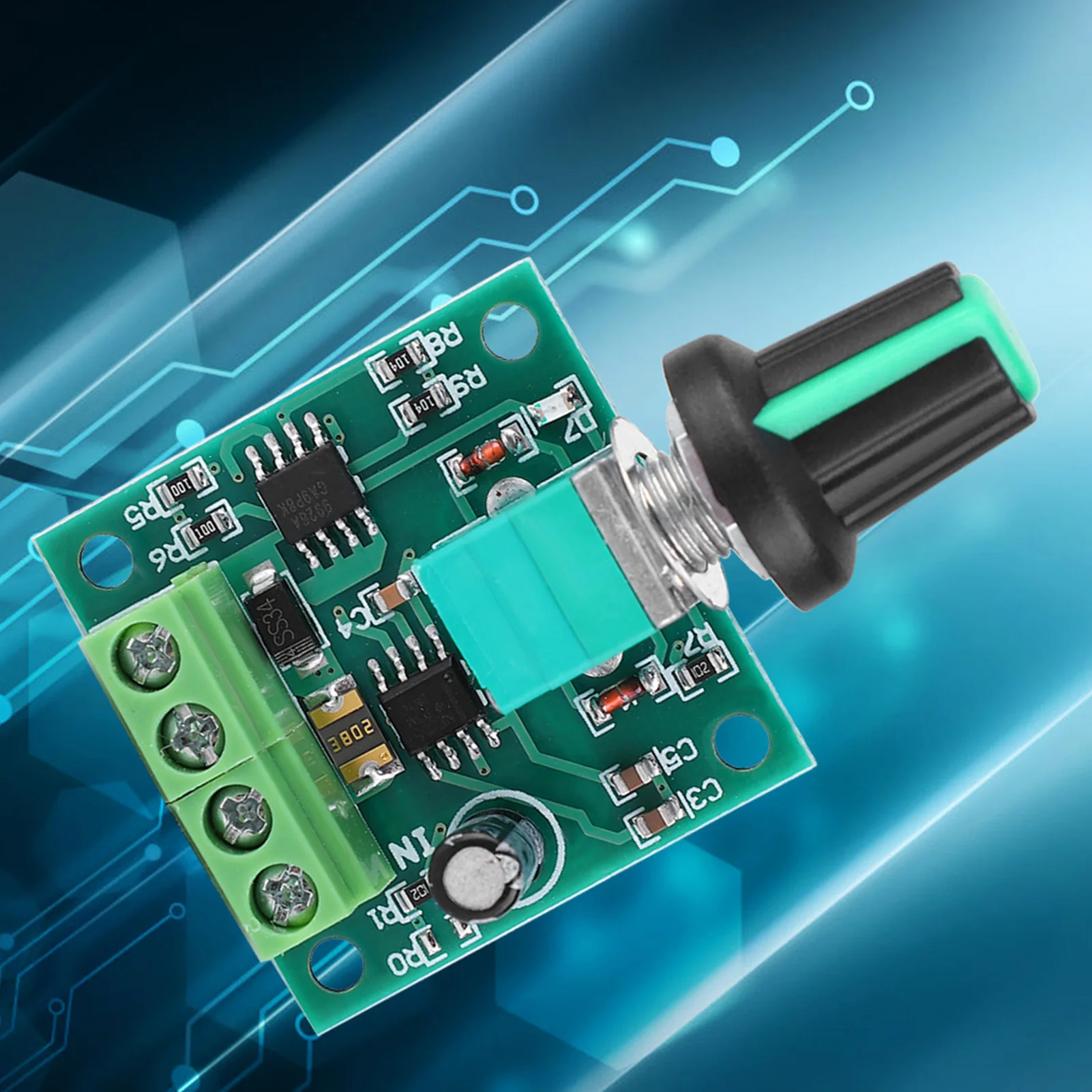 DC Motor SpeController DC 1.8-12V 2A Low Voltage Electric Motor Speed Controller PWM Speed Regulator Tool Equipm