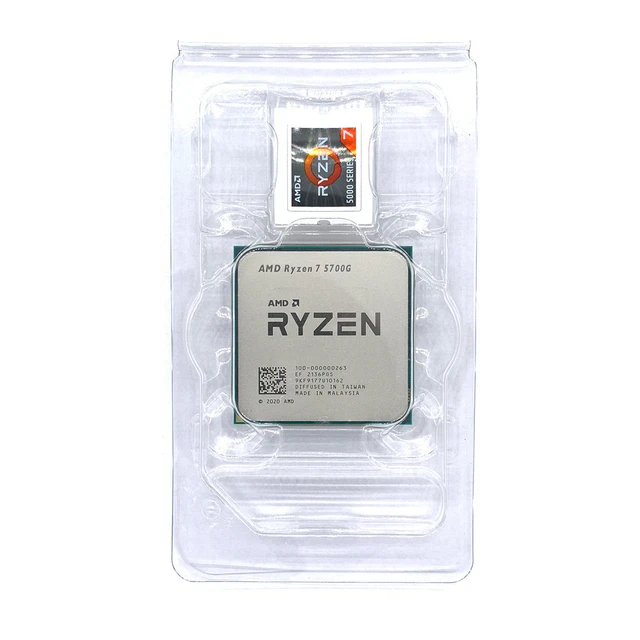 NEW AMD Ryzen 7 5700G R7 5700G 3.8GHz Eight-Core 16-Thread 65W CPU  Processor L3=16M 100-000000263 Socket AM4 new but no fan