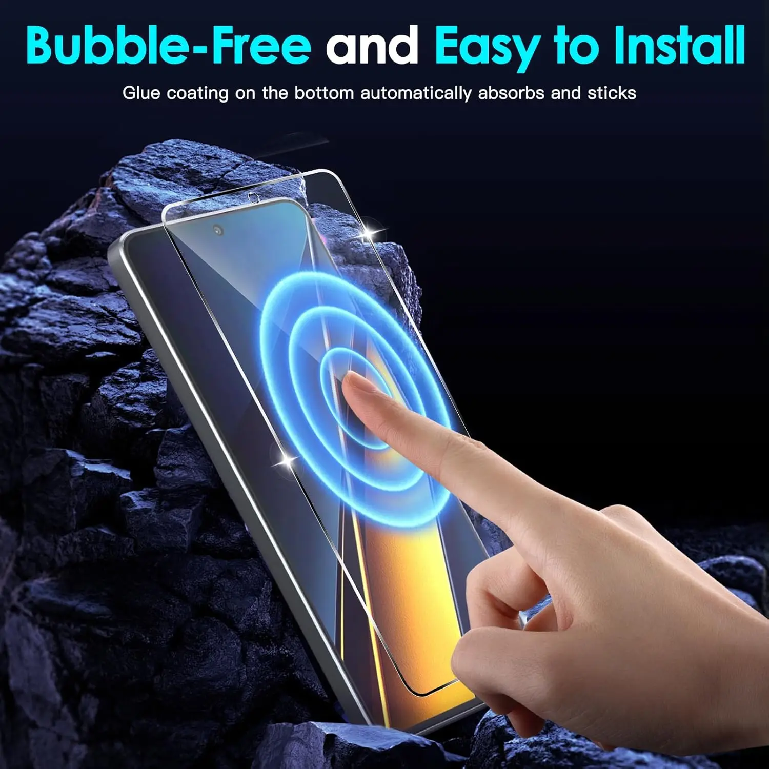 Premium 9H Tempered Glass Screen Protector - Crystal Clear, 6.67 HD Display Protection