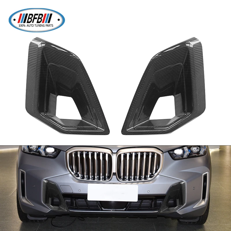 

Dry Carbon Fiber Front Bumper Side Air Vent Cover Trim Outlet Intake Frame For BMW X5 G05 LCI 2023up