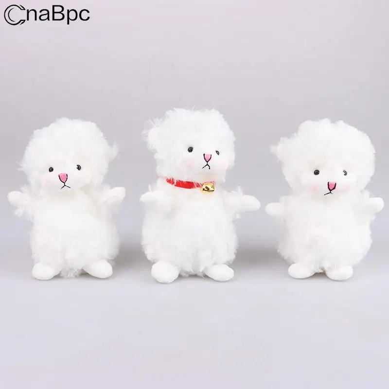 귀여운 양 봉제 인형 부드러운 동물 펜던트, 귀여운 키 체인 가방, 소녀용 매력 선물, 13.5cm