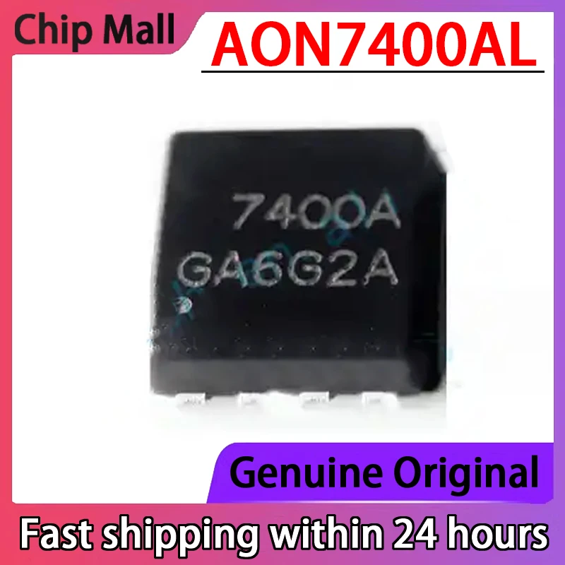 

5PCS AON7400AL AO7400A MOSFET Screen Printed 7400A Field-effect QFN8 N-channel Brand New Chip