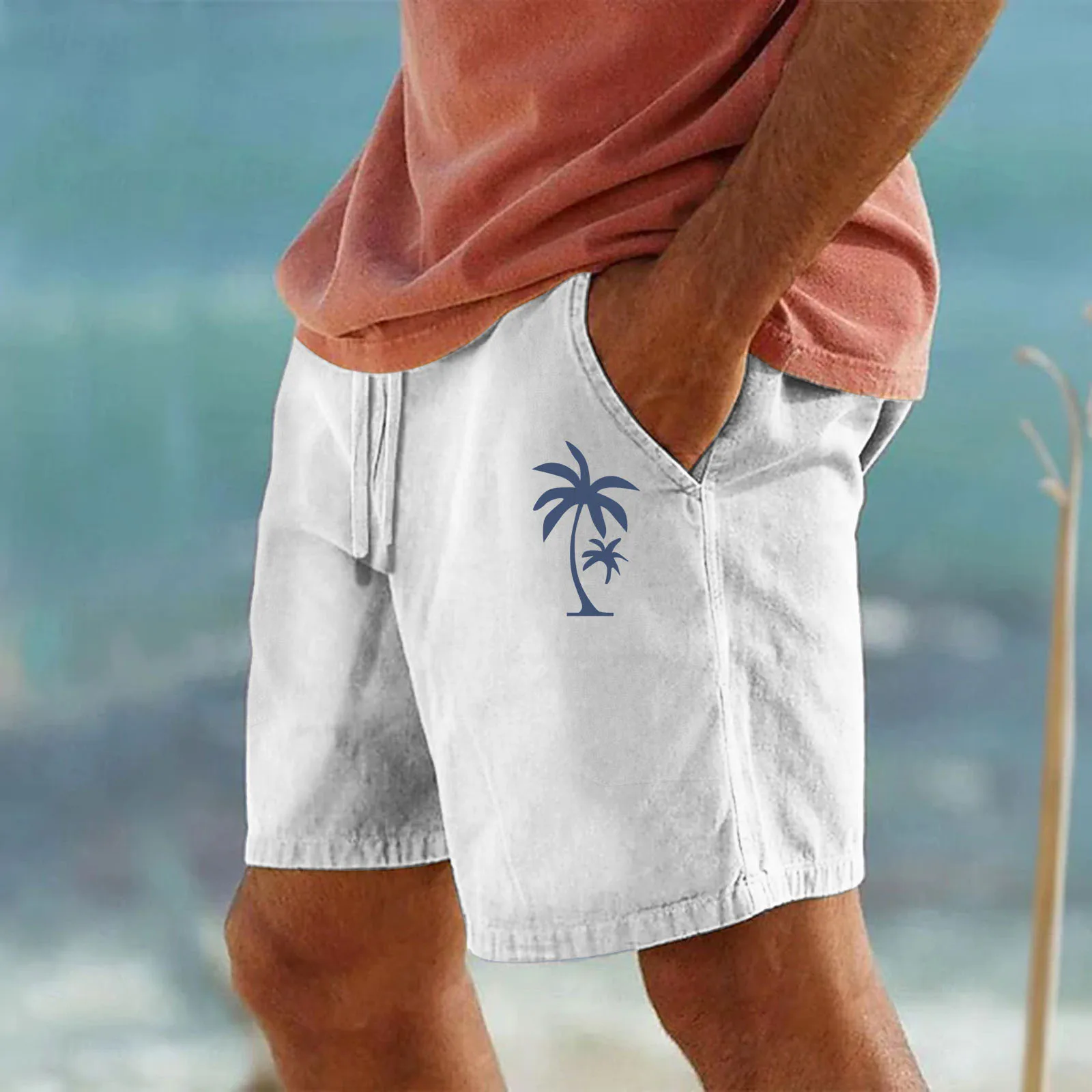 Mens Surfing Beach Shorts Oversized Swimwear