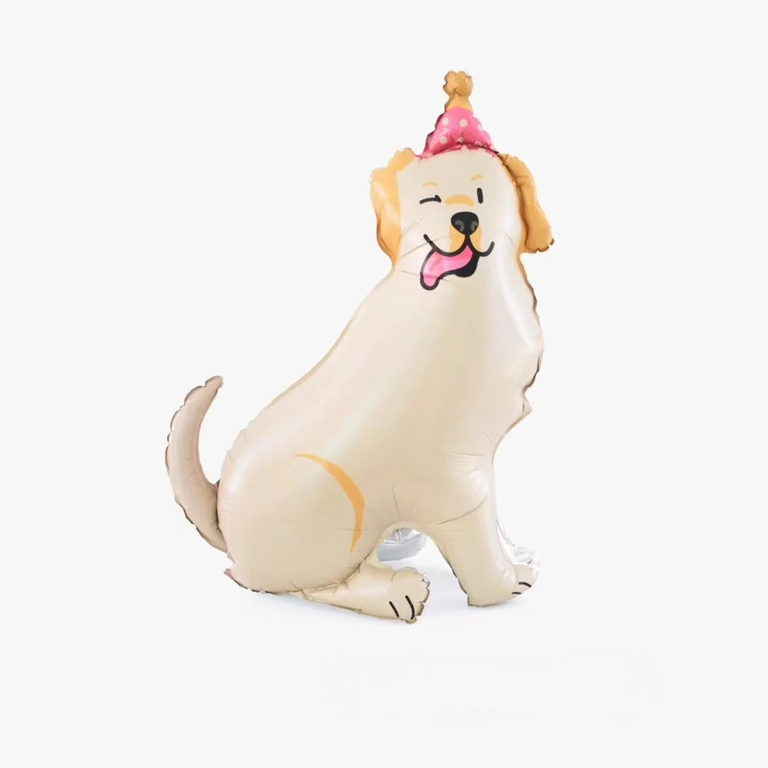 Cartoon Animal Dog-Themed Aluminum Balloon for Children's Party Decor
