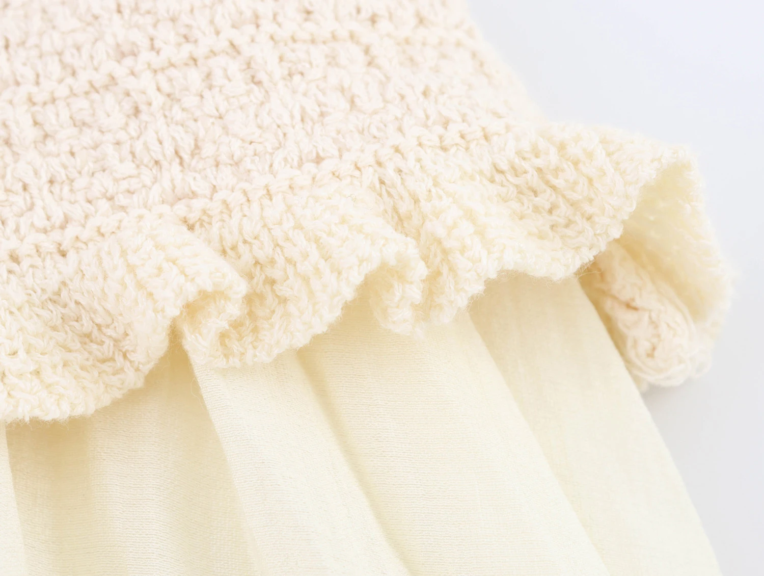 ZERAINS Sommer neue Damenbekleidung europäische und amerikanische geschichtete Dekoration Rundhals Kurzarm gestrickt dreiteiliges Set – Detail 24