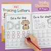 Tracing Letters A-Z Uppercase and Lowercase Writing and Coloring Workbook Preschool English Learning Montessori 1