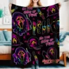Halloween Horror Movie Blanket,Halloween Small Blanket,Soft Flannel Bed Blanket Living Room Sofa Bedroom Decoration Gift 4