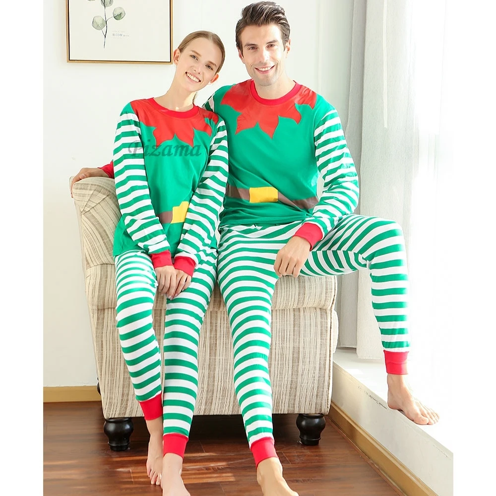 Mommy and Me Clothes 2024 New Christmas Pajamas Set for Family 100 Cotton Sleepwear Adults Kids 2 Pieces Suit Xmas Look Outfits 3