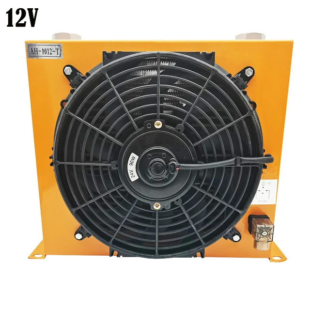 AH1012T-CA Hydraulic Air Cooler Air Cooled Oil Radiator AF Series Plate-Fin Hydraulic Aluminum Oil Coolers 100L/MIN (AC 380V