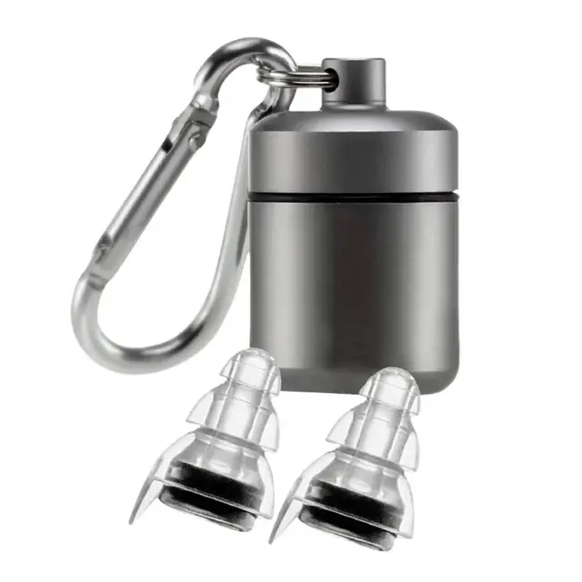 1 Pair Reusable Noise Cancelling Earplugs Hear Safe Ear Protection Hear Protection Earplugs Soft Silicone Sound Insulation 2