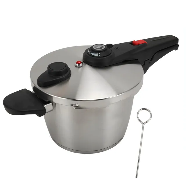 Pressure Cooker Efficient and Quick Cooking 304 Stainless Steel Multi Cooker 2 Adjustable Pressure Level Safety Valve for Home 1
