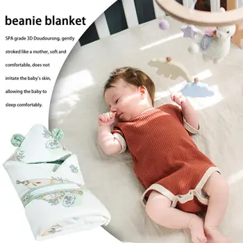 Newborn Swaddle Sack Wearable Blanket Baby Swaddle Blanket Cute Soft Ergonomic Sleep Sack Receiving Blanket For Baby Boys Girls 2