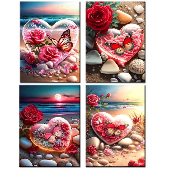 Diamond Painting DIY Beach Beauty Landscape Design Display Decoration  Embroidery
