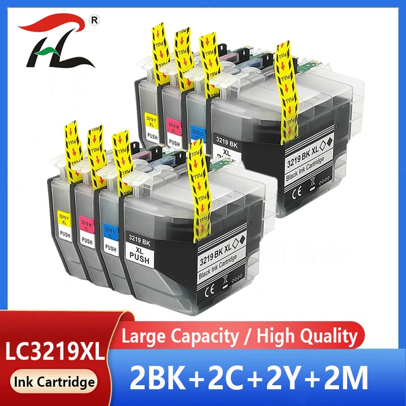 

Совместим с принтером Brother LC 3219 LC3219 LC3219XL, картриджи с полными чернилами MFC J6530DW J5330DW J5730DW J6935DW J5335DW