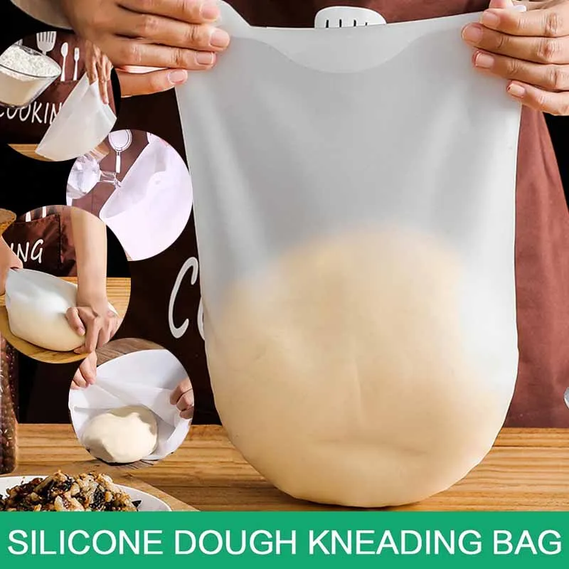 

Food Grade Silicone Dough Kneading Bag Silicone Kneading Dough Bag Flour Mixer Bag Versatile Dough Mixer for Bread Pastry Pizza
