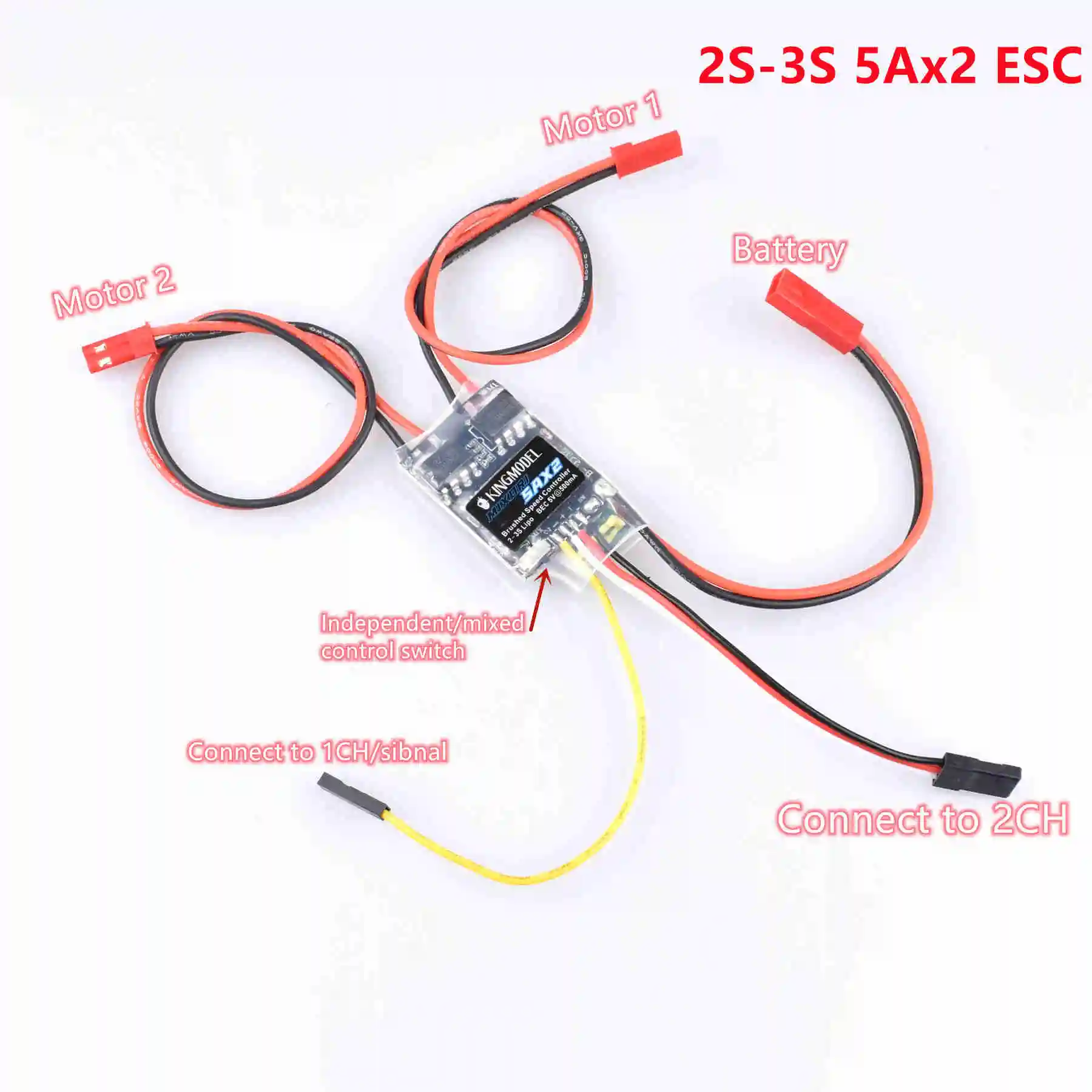 Bidirectional Brushed Esc 2s 