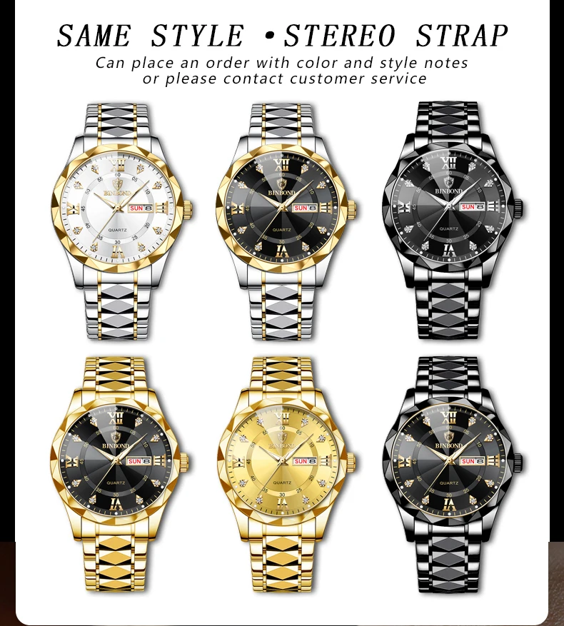 Men's Wrist Watch Waterproof Quartz Watch With Date And Glow_voghion.com