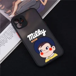 Charming Couple Sweet Peko Milky Hard Matte Phone Case Cover - SE2 SE3 or 7 8 (-1)