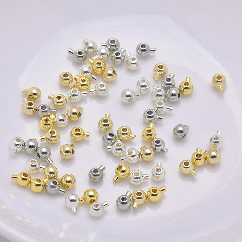 Elegant Brass Crimp Bead Spacers