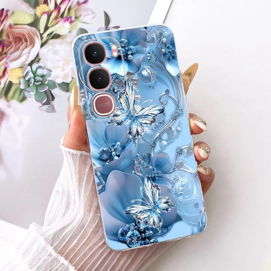 Elegant Flower Butterfly Soft Silicone Phone Case - Premium Back Cover