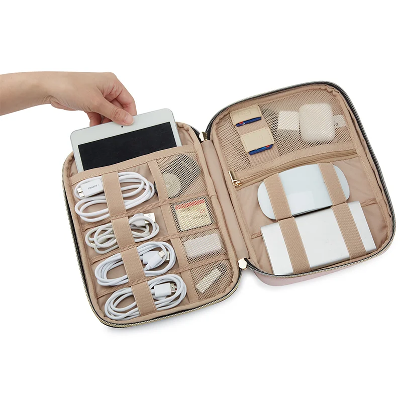 Bagsmart-organizador Eletrônico Impermeável Clipe de Cabo Caixa Portátil Cabos Digitais Armazenamento Viagem Acessórios Eletrônicos - Imagem 3