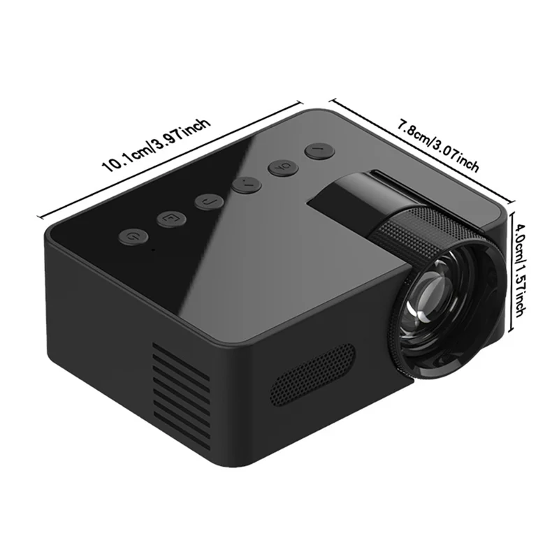 Practical-YT100 Mini Home Projector Projector Portable Mini Home Theater Wireless Cell Phone Multi-Function Projector Easy Insta
