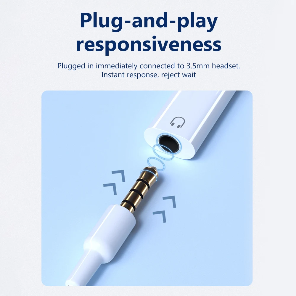 USB-C to 3.5mm Audio Adapter with DAC Converter