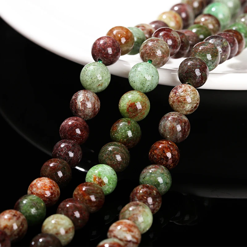 Orecchini A Ganci In Argento Placcato Con Perline Di Pietre Preziose Naturali – 6-8-10mm
