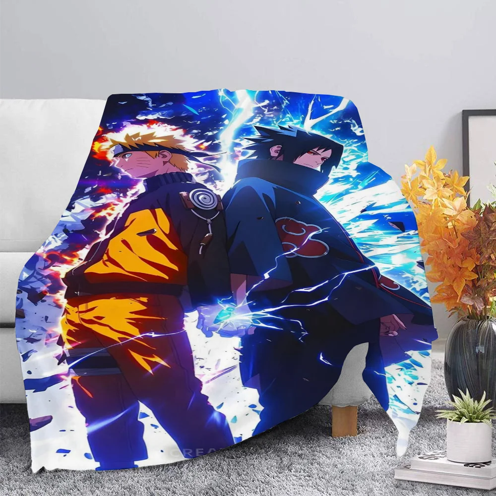 N-Naruto Shippuden Bedspread on the Bed Throw Blankets for Bed Cooling Blanket Plaid Bedspreads and Coverlets Summer Comforter 3