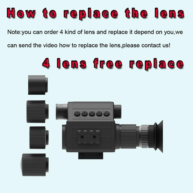 2024 Megaorei M5 Night Vision Scope Hunting Camera Wildlife Tactical Telescope Monocular with Built-in Infrared Laser 5